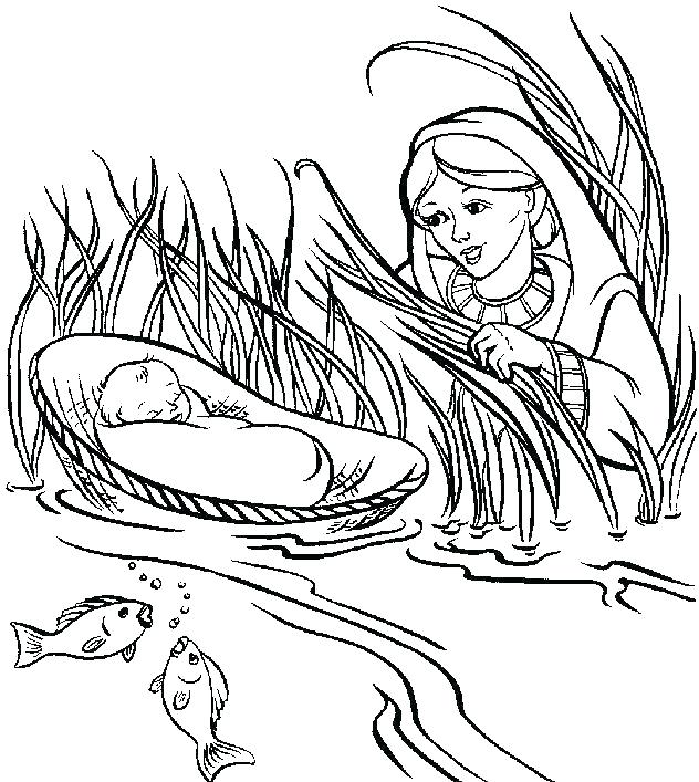 632x707 Baby Moses Coloring Pages Baby Coloring Page Free Printable Baby