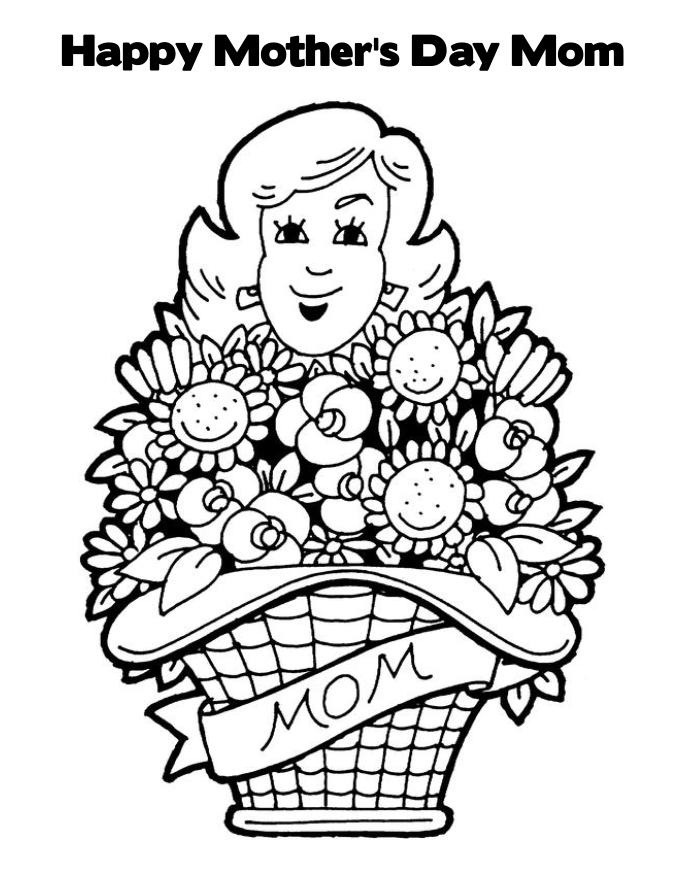 685x886 Free Printable Mothers Day Coloring Pages For Kids