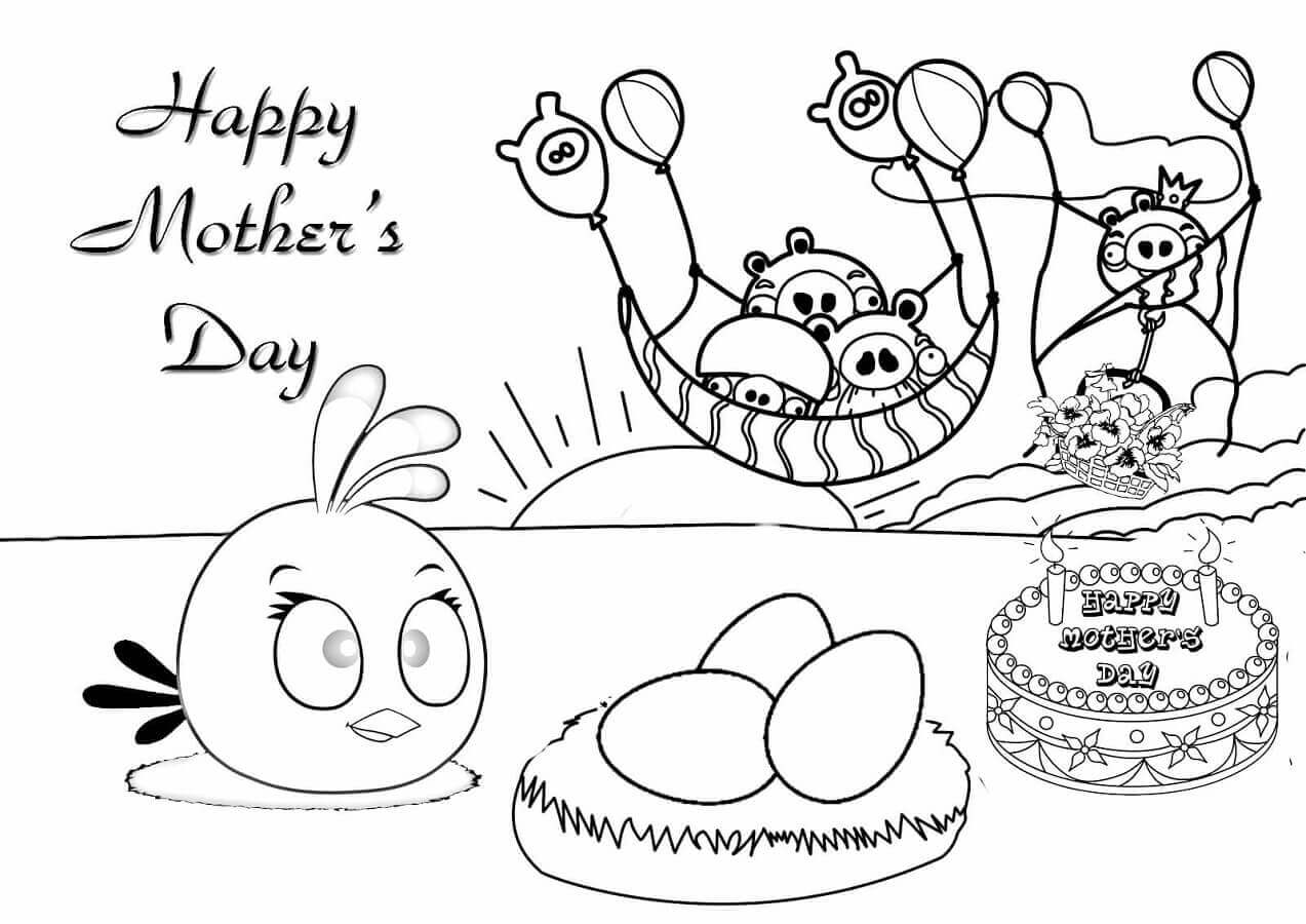 1273x900 Free Printable Mother's Day Coloring Pages