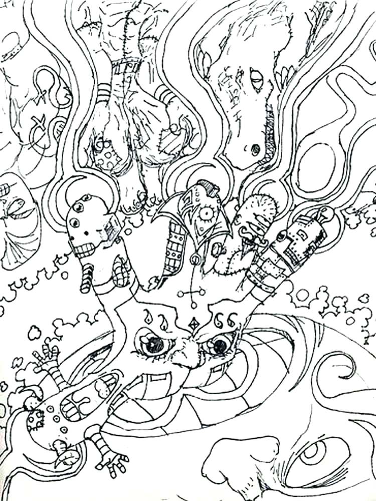 750x1000 Trippy Coloring Page Free Coloring Pages To Print For Adults Cool