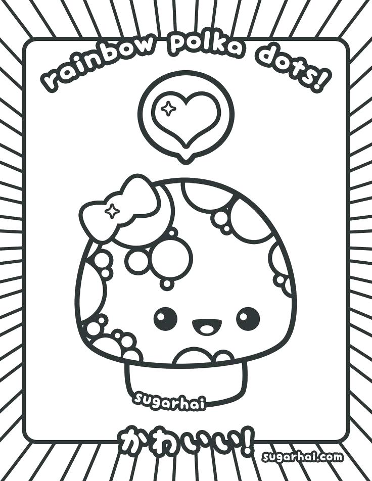 736x952 Coloring Pages Kawaii Coloring Pages Free Mushroom Coloring Page