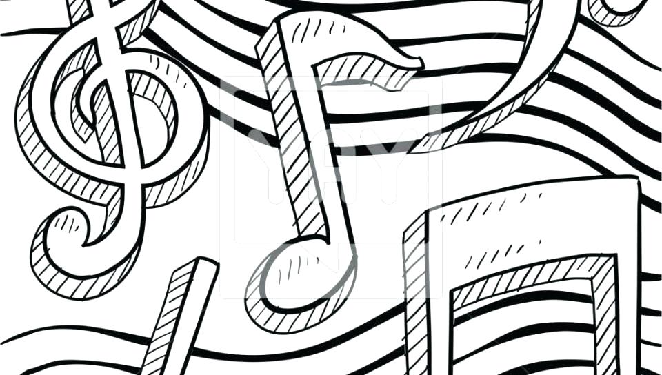 960x544 Music Note Coloring Pages Letter M Is For Music Coloring Page Free