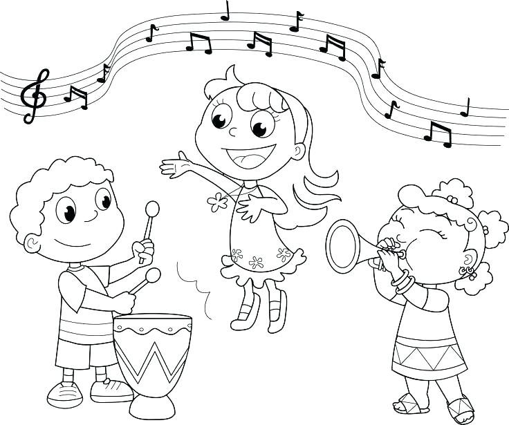 736x615 Musical Instrument Coloring Pages Musical Instruments Triangle Is