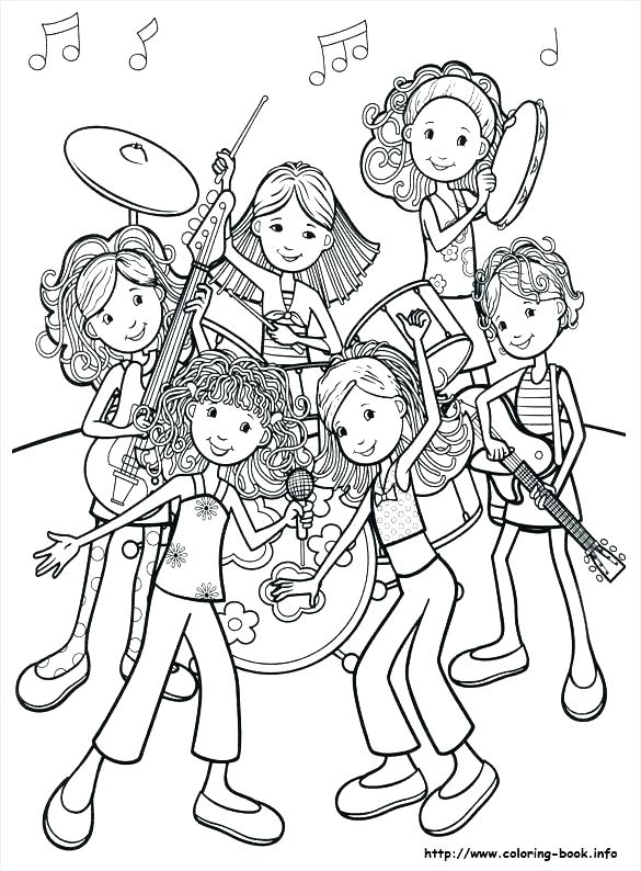 585x794 Free Music Coloring Pages Printable Also Musical Coloring Pages