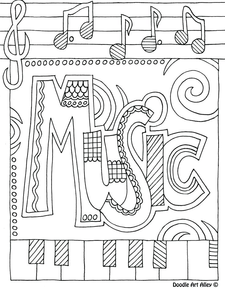 736x951 Ideas Free Music Coloring Pages Printable For Doodles Coloring