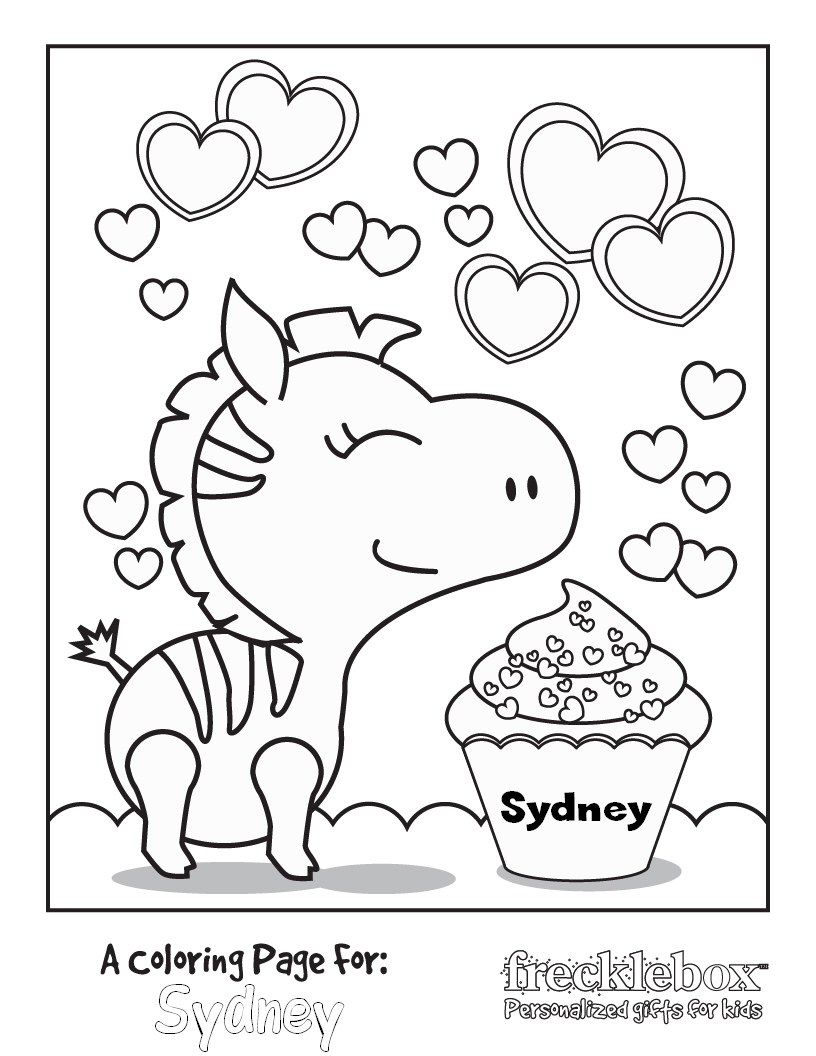 816x1056 Personalized Coloring Pages Free Printable