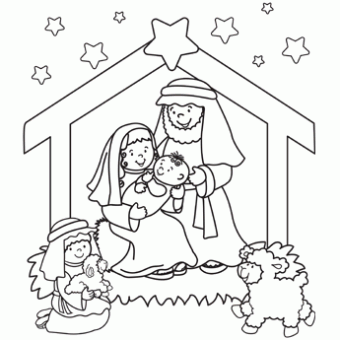 340x340 Online Christmas Nativity Printables Christmas Nativity, Santa