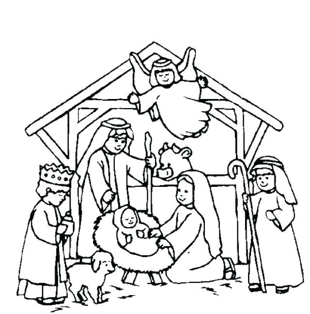 640x647 Printable Nativity Coloring Pages Three Wise Men Coloring Pages