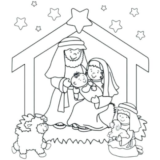 Free Printable Nativity Coloring Pages at GetDrawings | Free download