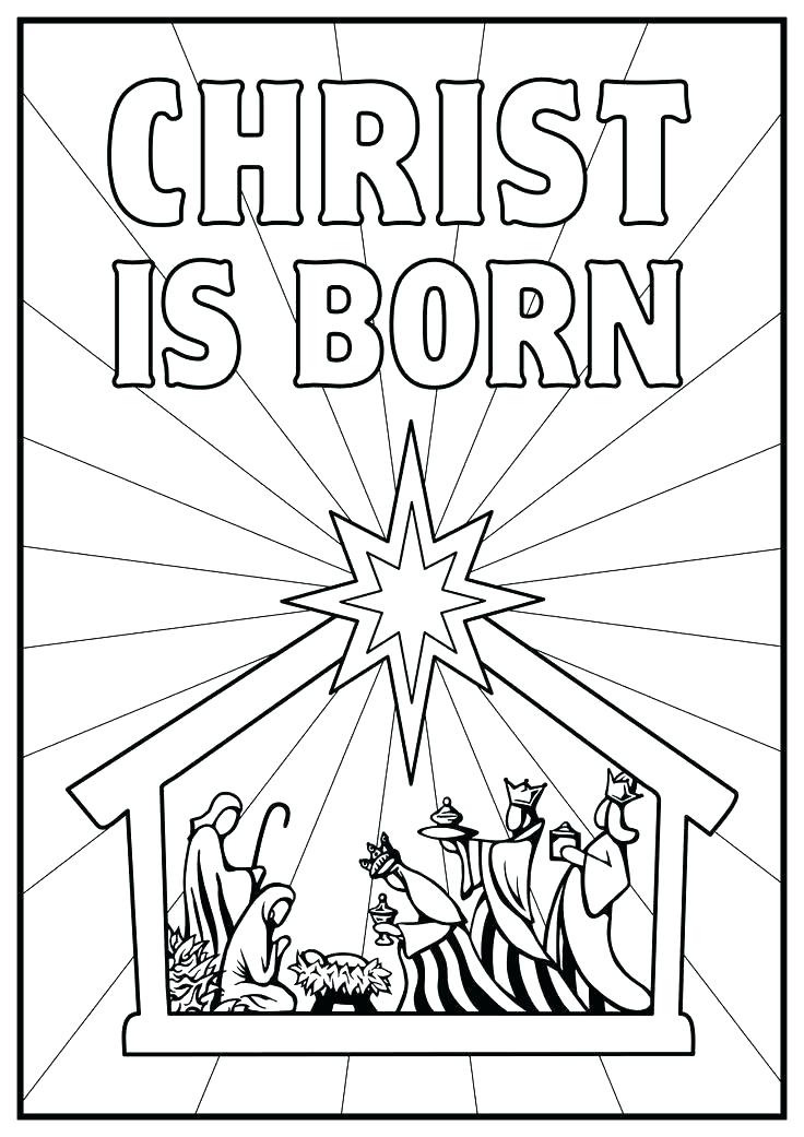 736x1041 Nativity Scene Coloring Page Nativity Coloring Pages Printable