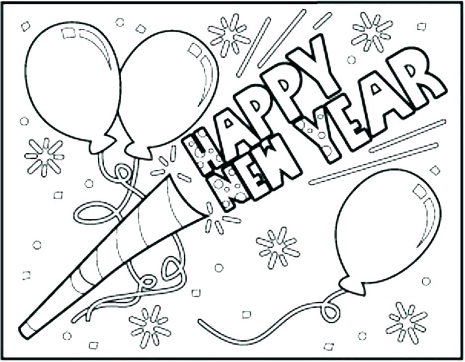 936x729 New Years Printable Coloring Pages New Years Coloring Pages Happy