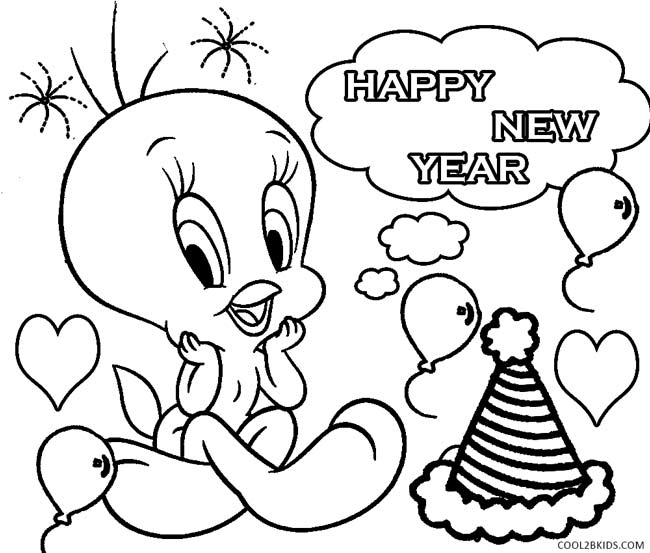 650x553 New Years Eve Coloring Pages Printable Free New Years Coloring