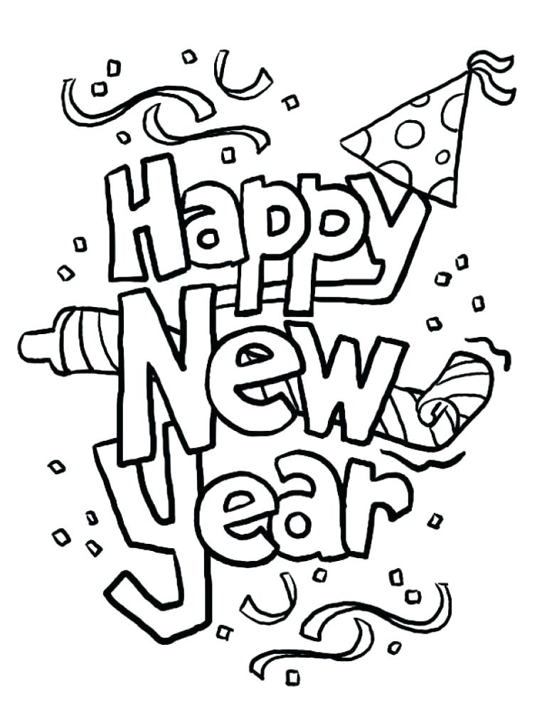 762x1024 Best Free Printable New Years Coloring Pages For Kids
