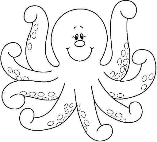 512x461 Octopus Color Page Free Printable Octopus Coloring Pages For Kids
