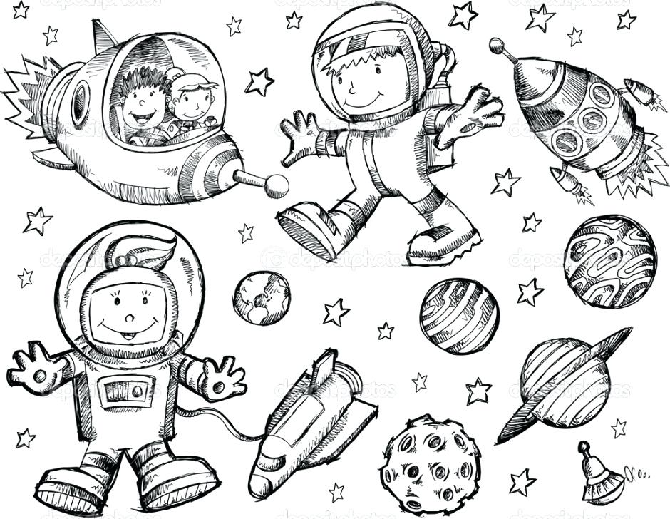940x728 Outer Space Coloring Pages Outer Space Coloring Page Free