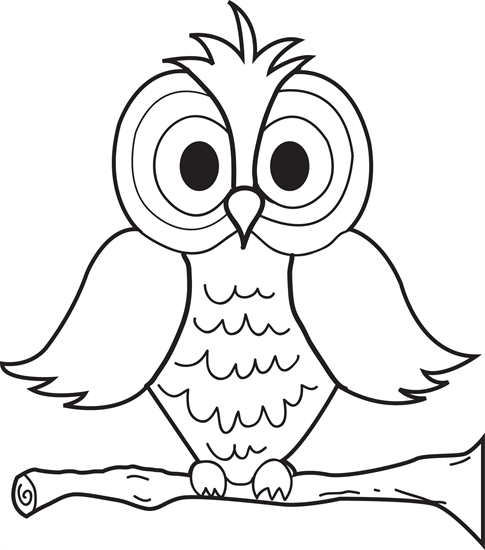 485x550 Cartoon Owl Coloring Page Cartoon Owls, Owl And Cartoon