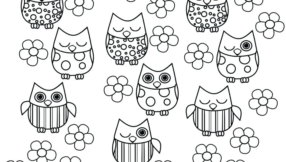 960x544 New Printable Owl Coloring Pages And Fancy Owl Coloring Page
