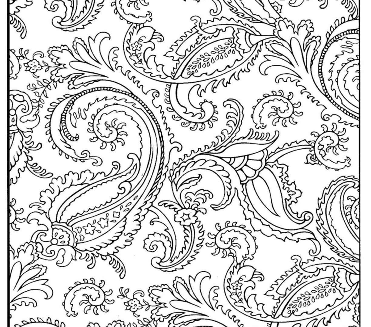 Free Printable Paisley Coloring Pages at GetDrawings | Free download