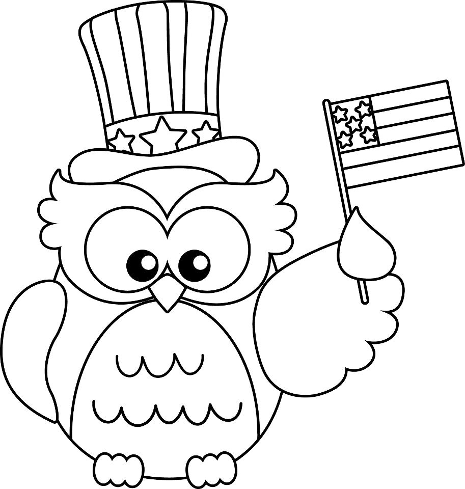 913x960 Patriotic Coloring Pages Free Printable