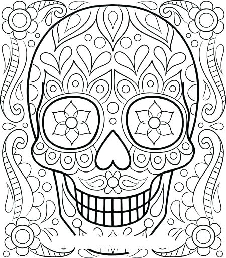 450x513 Flower Pattern Coloring Pages