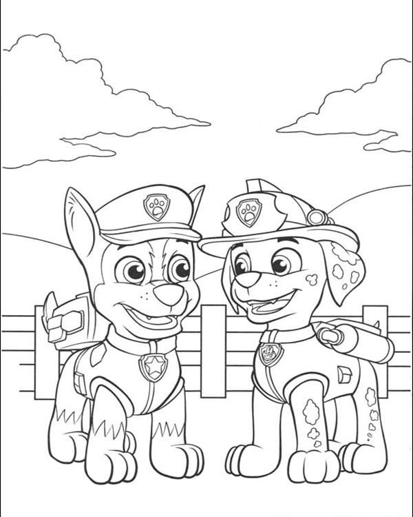 600x750 Free Printable Paw Patrol Coloring Pages For Kids Print Out