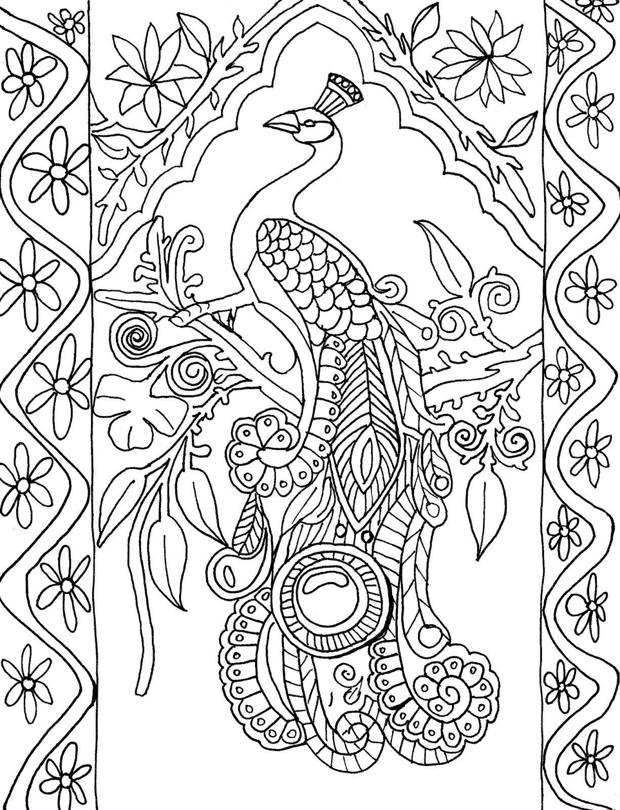 1225x1600 The Printable Peacock Coloring Pages Can Be Colored