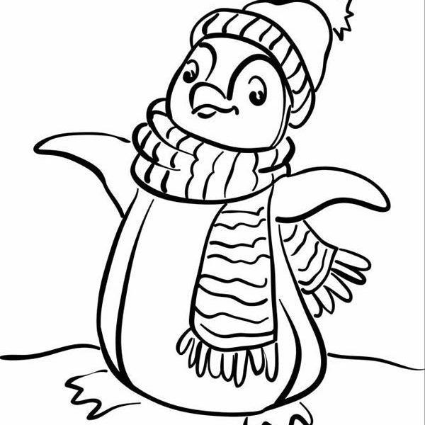 600x600 Penguin Pictures To Colour Printable Penguin Coloring Pages