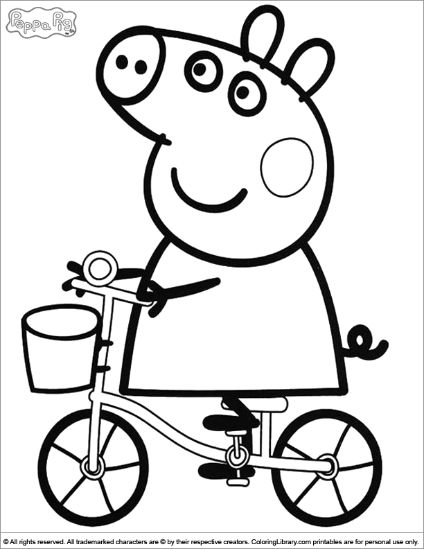 612x792 Peppa Pig Coloring Pages