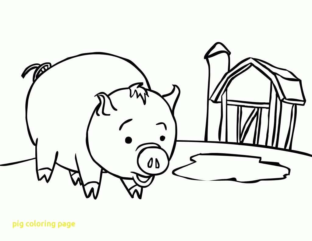 1024x791 Unique Pig Coloring Page Collection Printable Coloring Sheet