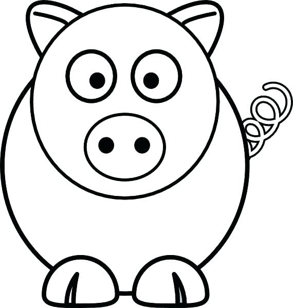 570x599 Coloring Pages Pigs Coloring Pig Coloring Pig Pigs Coloring Page