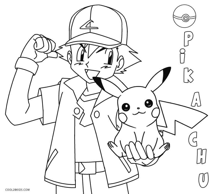 893x816 Printable Pikachu Coloring Pages For Kids