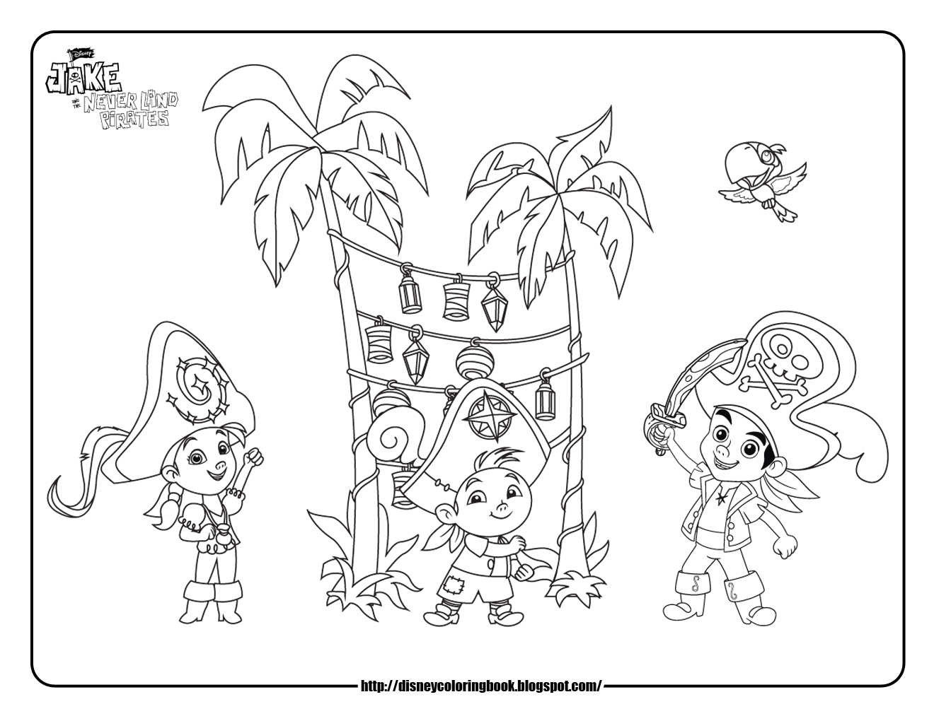 1320x1020 Jake And The Neverland Pirates Coloring Pages
