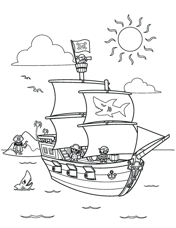 600x776 Pirate Ship Coloring Page Go Digital With Us Pirate Ship Coloring