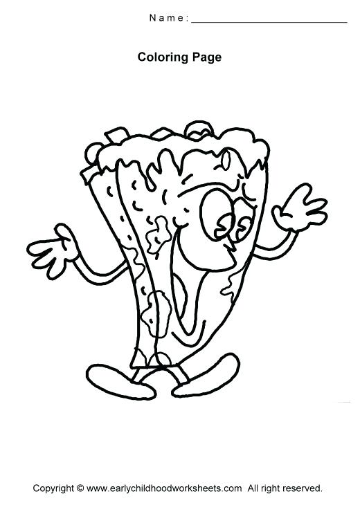 520x730 Delivery Of Pizza Coloring Page Free Ready Meals Coloring Pages
