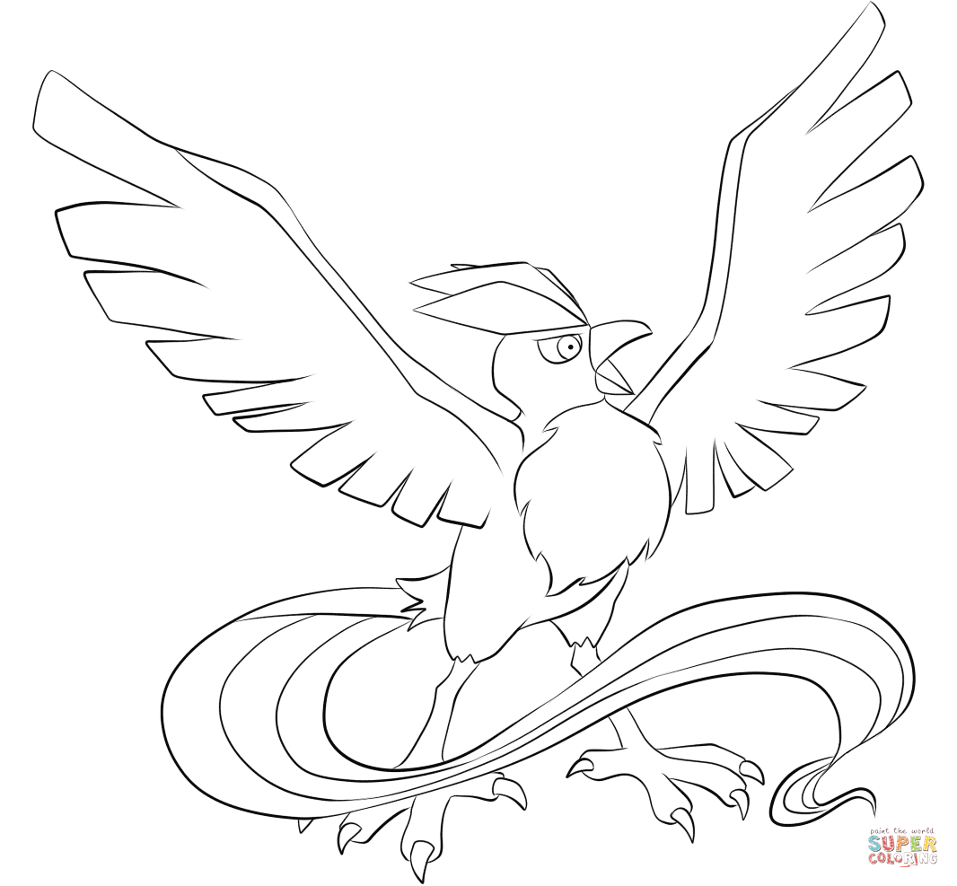 1066x987 Expert Zapdos Pokemon Coloring Pages Articuno Page Free Printable