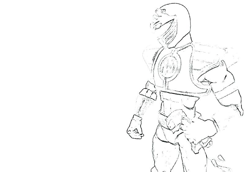 800x560 Mighty Morphin Power Rangers Coloring Pages Online Printable