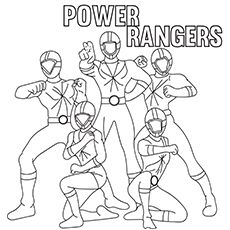 230x230 Top Free Printable Power Rangers Coloring Pages Online