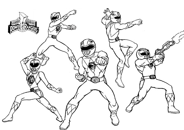 600x424 Power Rangers Coloring Page Charming Decoration Power Rangers