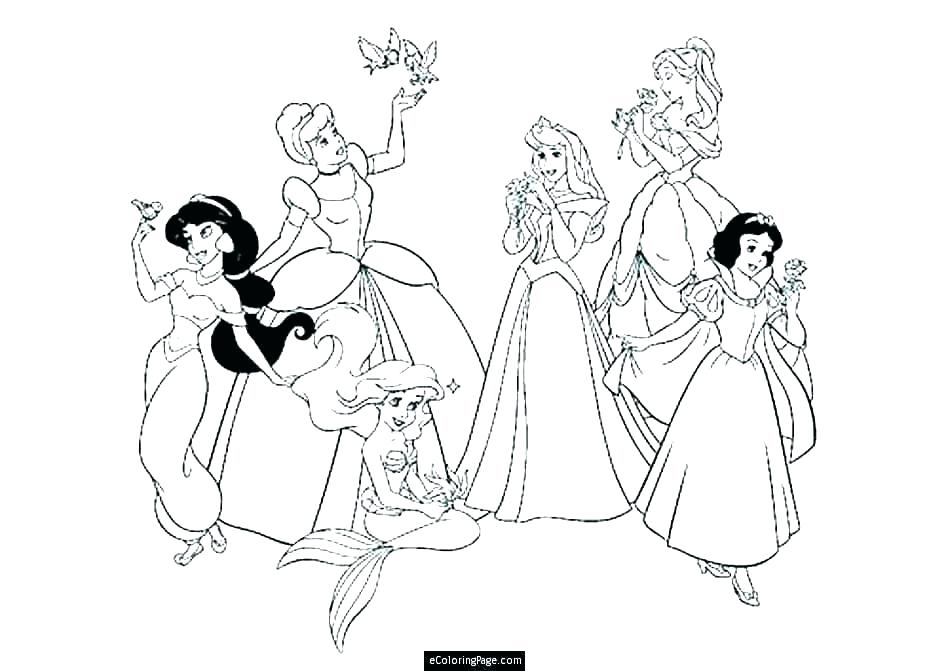 950x671 Princess Coloring Pages Print Princess Pics To Color Princess