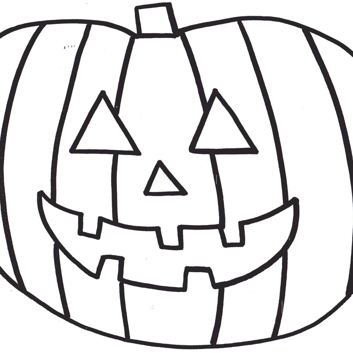 1224x1224 Pumpkins Coloring Pages For Preschool Free Printable Pumpkin Kids