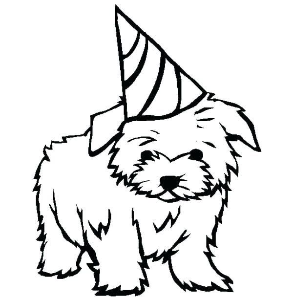 600x612 Free Puppy Coloring Pages