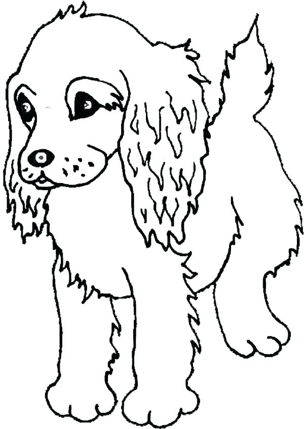 600x846 Puppy Coloring Pages Free Printable