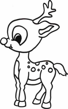236x378 Free Printable Reindeer Coloring Pages For Kids Babies, Craft