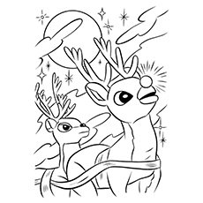 230x230 Top Free Printable Reindeer Coloring Pages Online