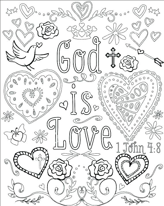 570x712 Christian Valentine Coloring Pages Religious Coloring Pages