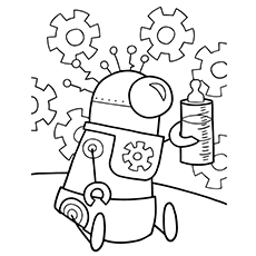 Free Printable Robot Coloring Pages
