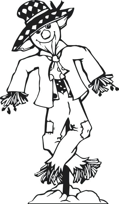 408x700 Scarecrow Coloring Pages Printable Scarecrow Coloring Pages