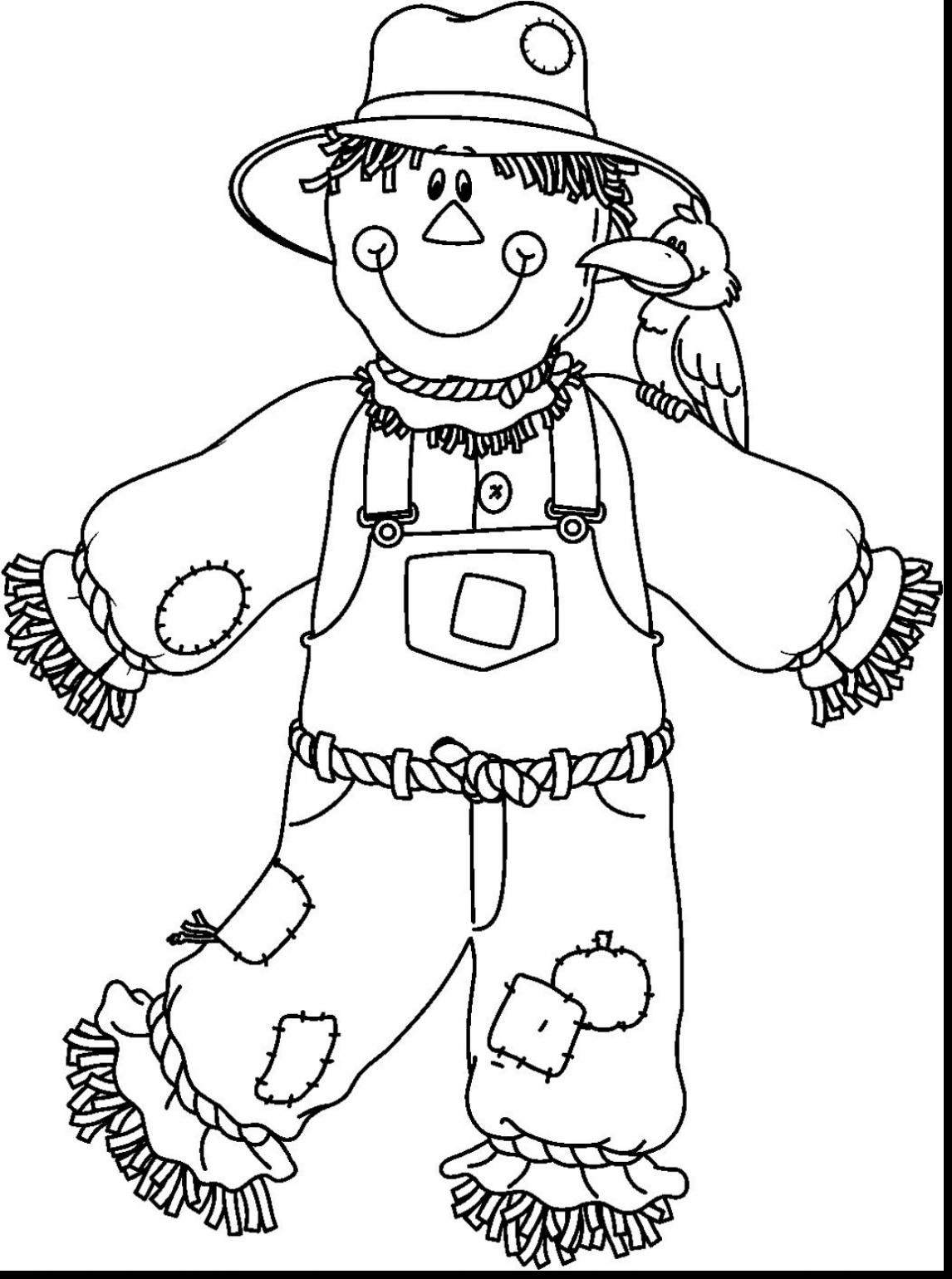 1146x1540 Scarecrows Coloring Sheets Acpra