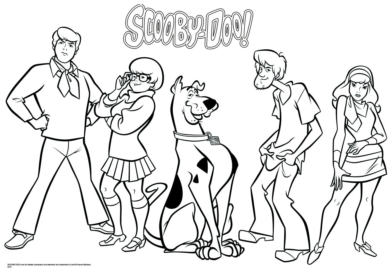 1600x1131 Best Excellent Scoo Doo Coloring Pages Free Printable Scooby