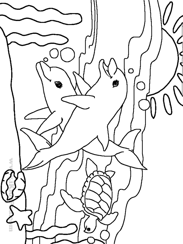 768x1024 New Sea Creatures Coloring Pages